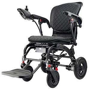 HE702 foldable electric wheelchair aluminum light weight power wheel chair outdoor airline wheelchair